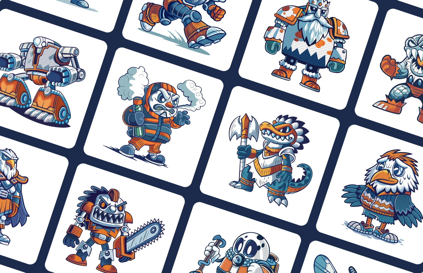 Comic Figures Illustration