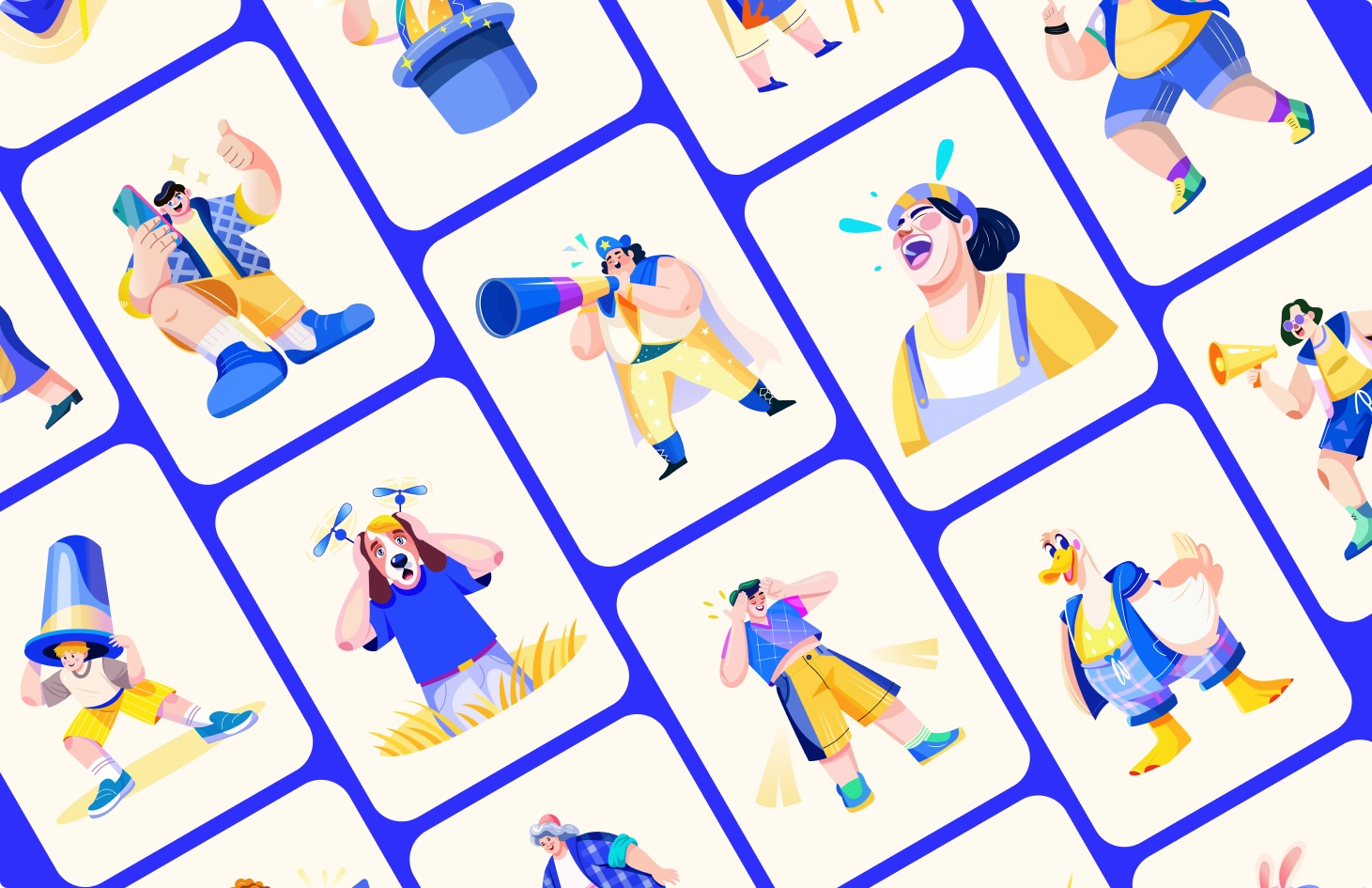 Funny & Silly Character Illustrations