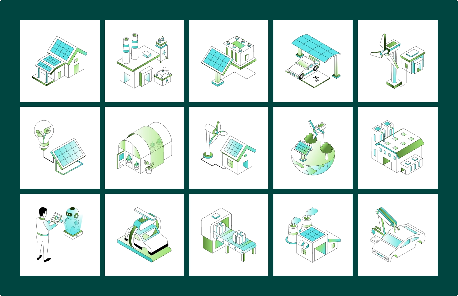 Future Tech & Innovation Isometric Illustrations