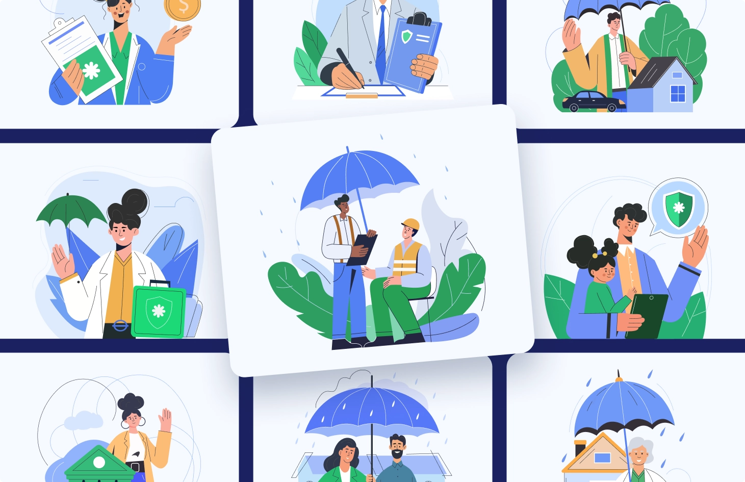 Insurance Illustrations Art