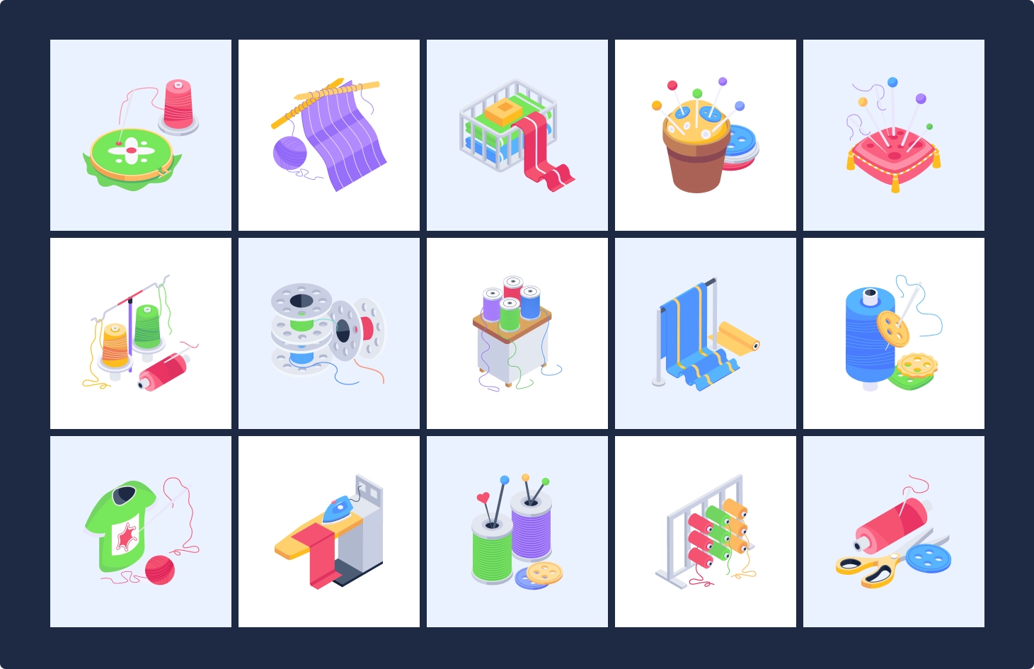 Sewing & Garments Isometric