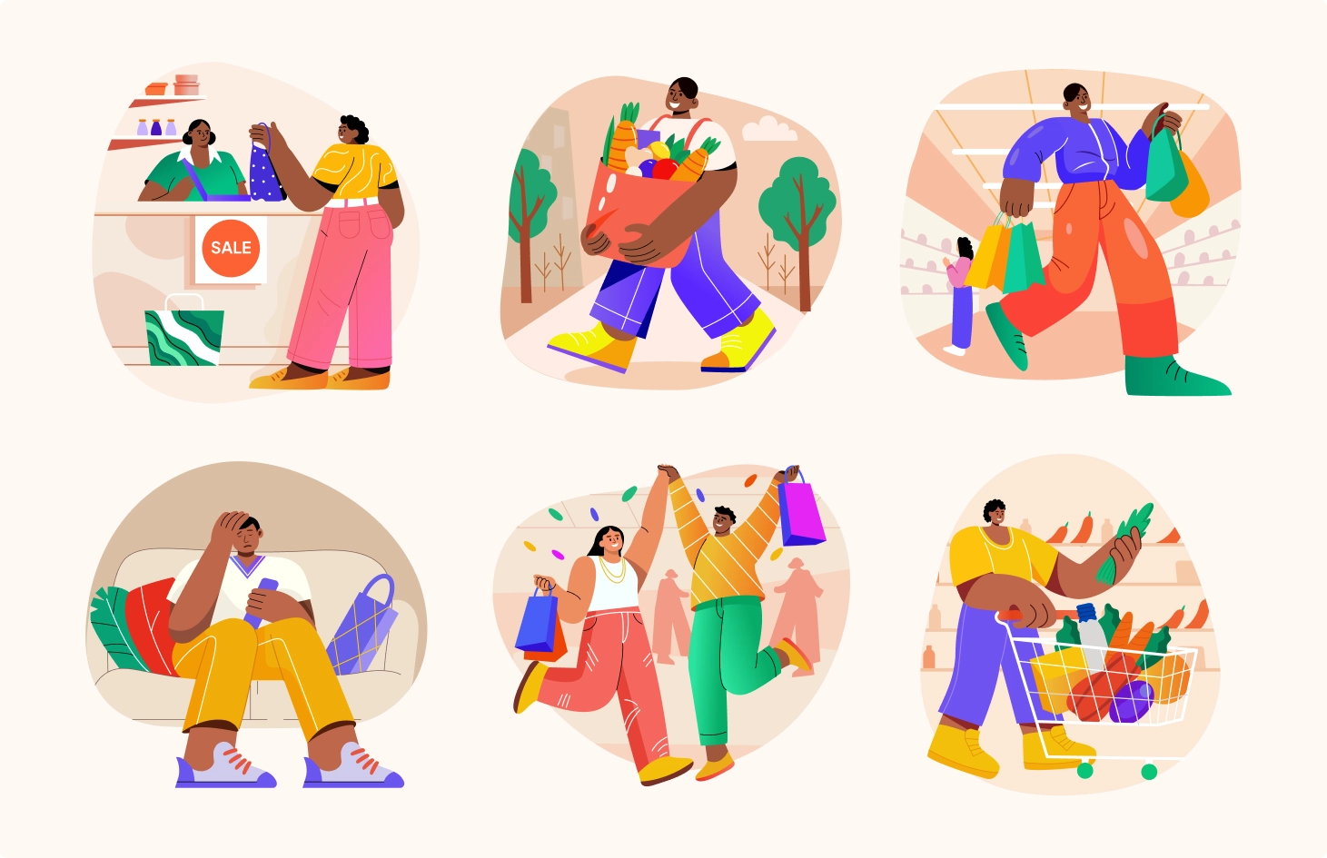 Shopping & Sale Illustrations