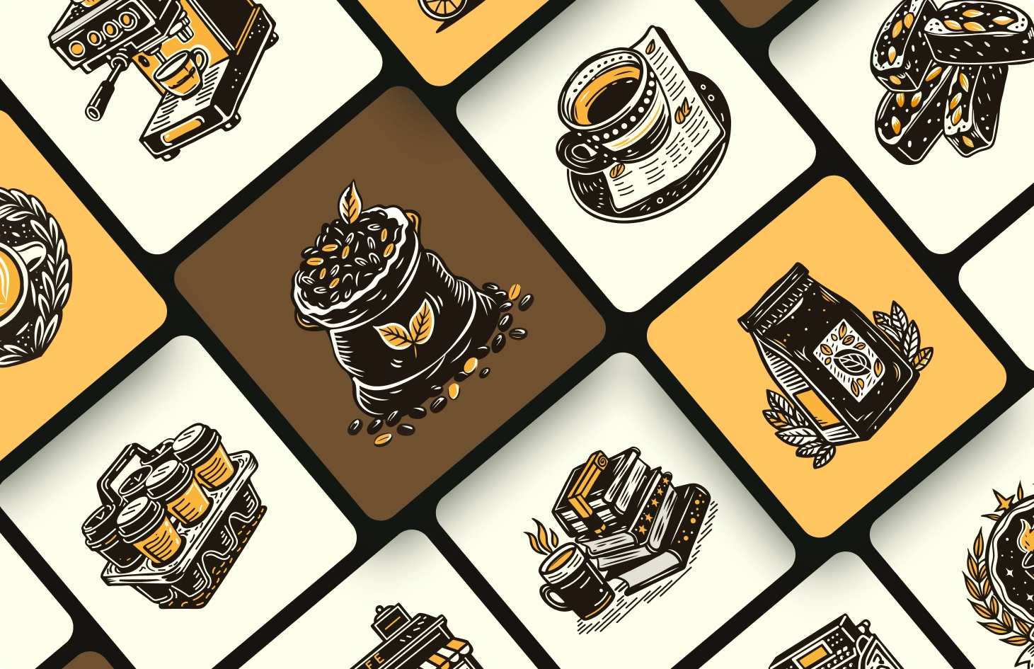 Vintage Coffee Icons